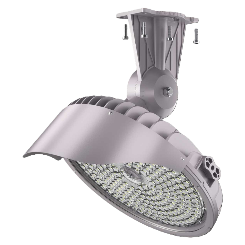 Ceiling-mounted LED light fixture on a white background