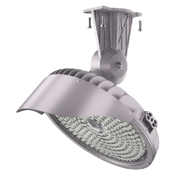 Ceiling-mounted LED light fixture on a white background