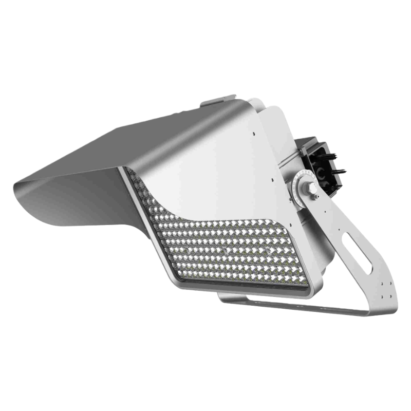 LED flood light on a white background