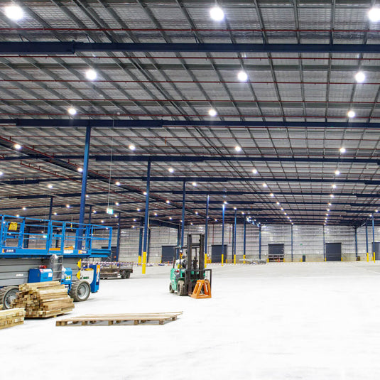 Private Airplane Hangar 150W UFO High Bay Lighting Case Study
