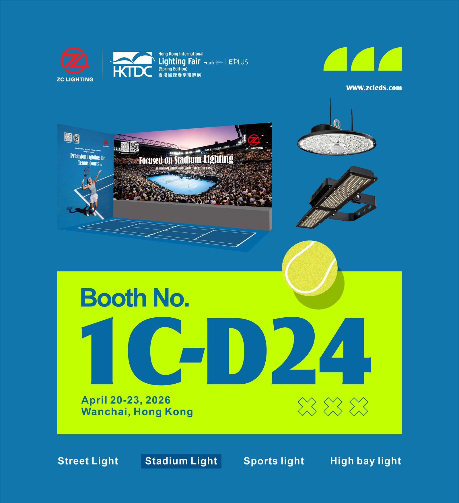 Invitation to Visit ZC Lighting at Hong Kong Spring Fair 2026