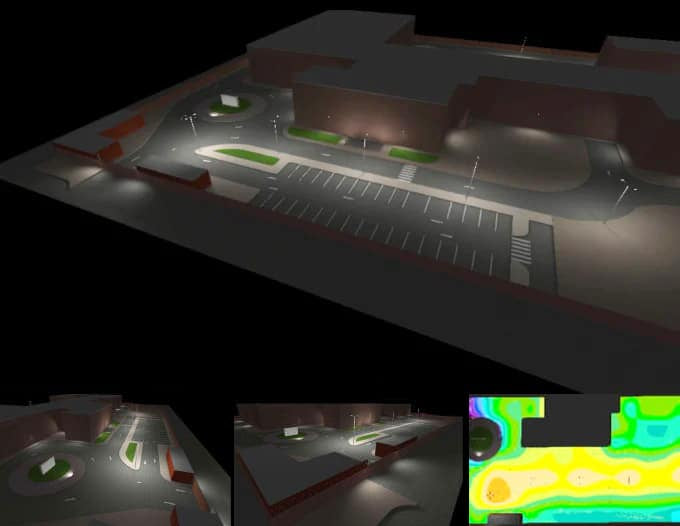 Lighting calculations - street lighting, sports lighting and other exterior lighting