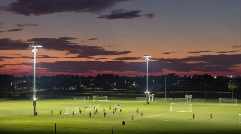 Structural mechanics design of stadium lighting