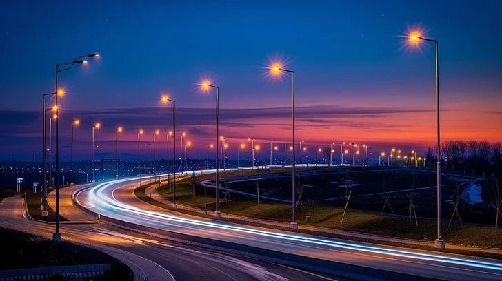 Commercial LED Street Lights for Parking Lots and Public Areas