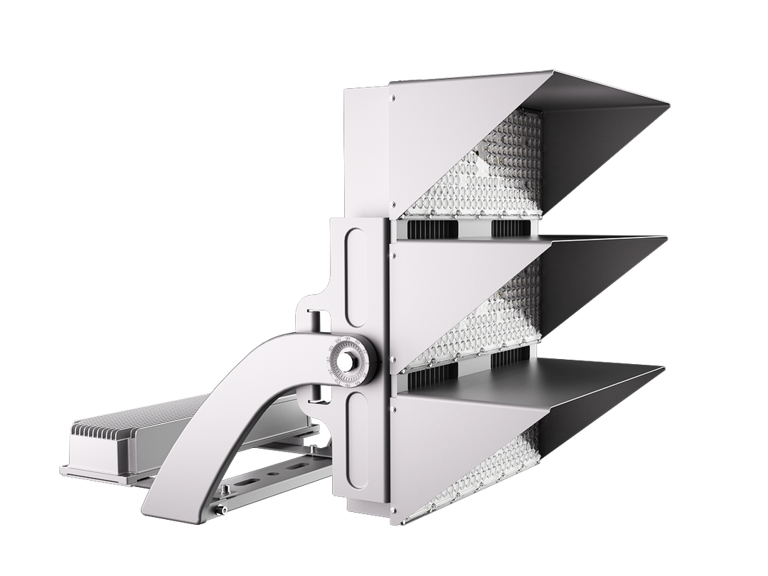 Metallic industrial component on a white background