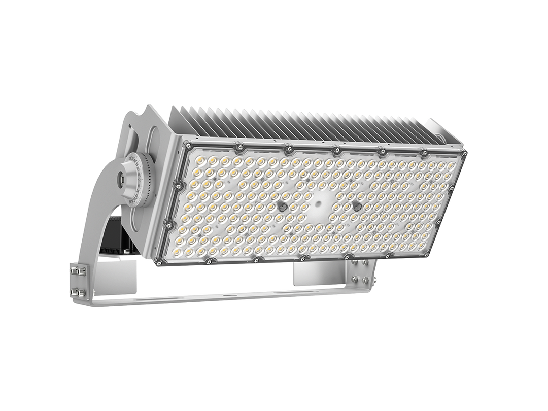 LED flood light on a white background