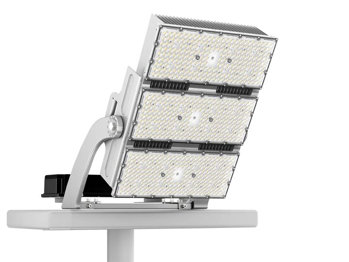 LED flood light on a white background