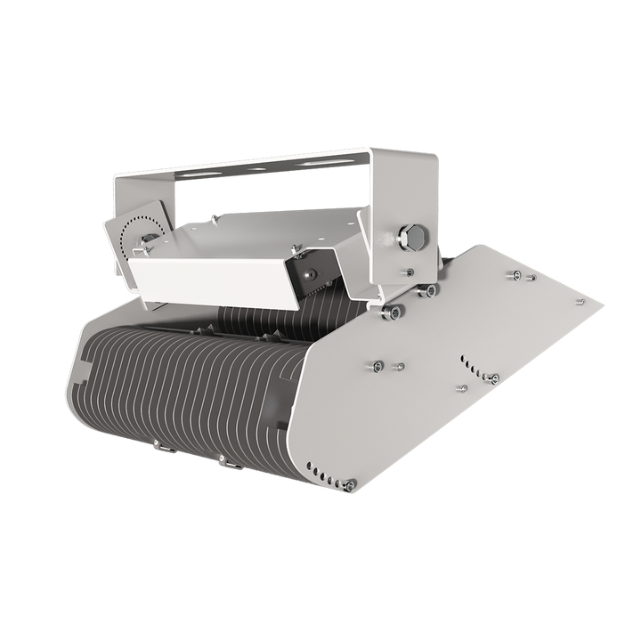 Industrial machine component on a white background