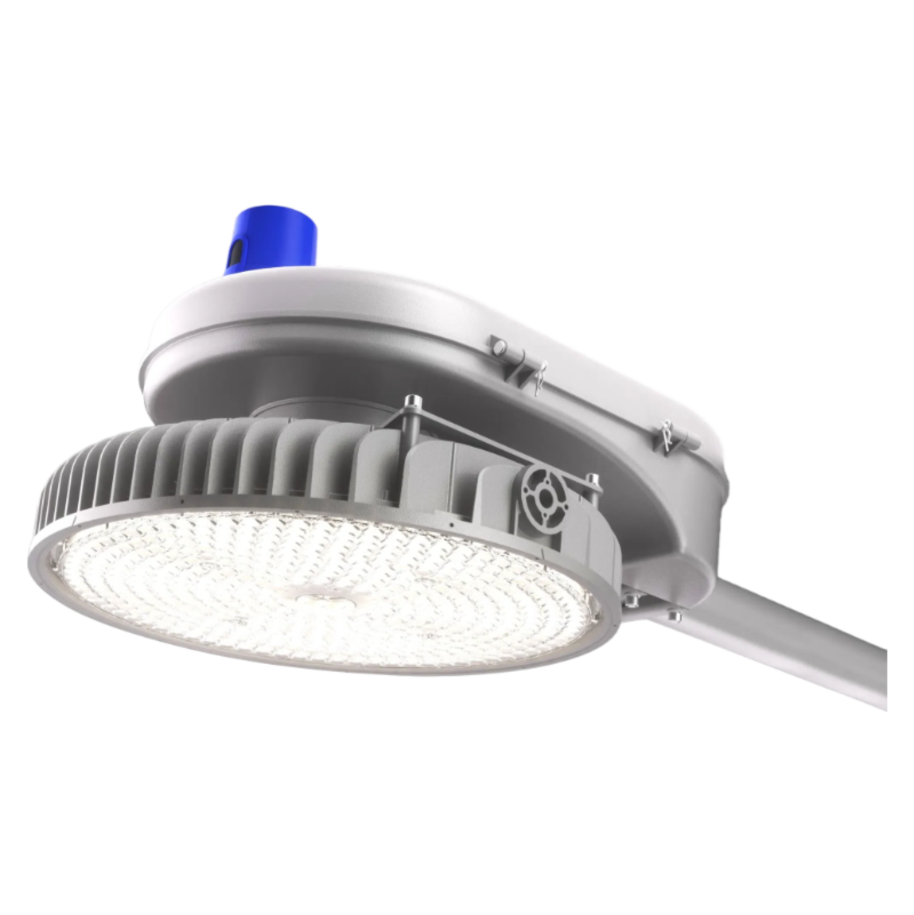 White HM01-R 600W Round High Pole Light Strip Sensor