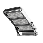 LED street light fixture on a white background